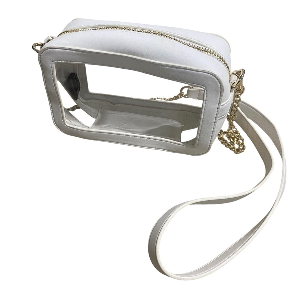 Altar’d State White & Gold Clear Transparent Stadium Event Concert Festival Bag